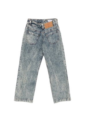 Vaquera logo-patch straight jeans - Blue