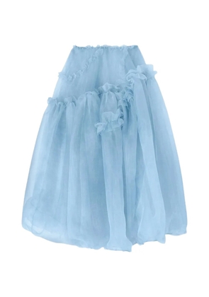 Ermanno Scervino ruffled tiered midi skirt - Blue