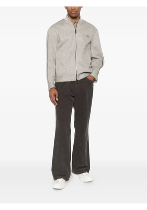 Iceberg logo-plaque side-stripe jacket - Grey