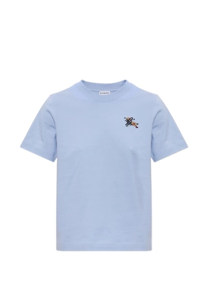 Burberry EKD-embroidered T-shirt - Blue