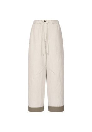 TOMBOY jacquard drawstring trousers - Neutrals