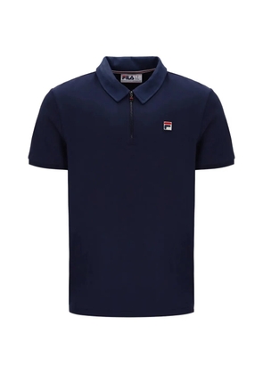 Fila Ettore logo-patch zip-fastening polo shirt - Blue