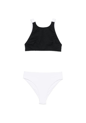 Osklen textured-finish colour-block bikini - Black
