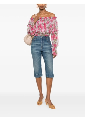 Chloé belt-loop pocket shorts - Blue