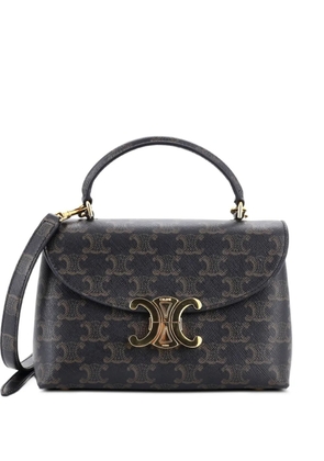 Celine Pre-Owned Nino Top Handle Bag Triomphe Coated Canvas Teen satchel - Brown
