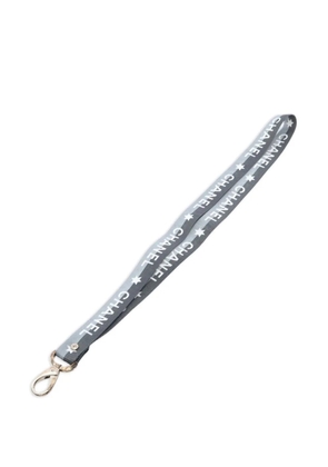 CHANEL Pre-Owned 1986-1988 Coco Mark logo lanyard - Grey