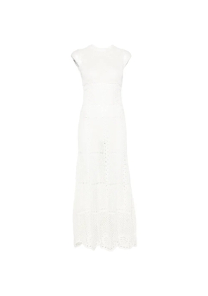 ERDEM crochet-knit midi dress - White
