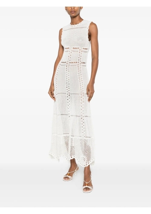ERDEM crochet-knit midi dress - White