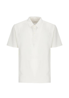 120% Lino short-sleeved polo shirt - White
