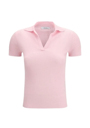 Max Mara ribbed-knit polo shirt - Pink
