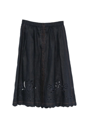 Vita Kin Balthazar broderie-anglaise midi skirt - Blue