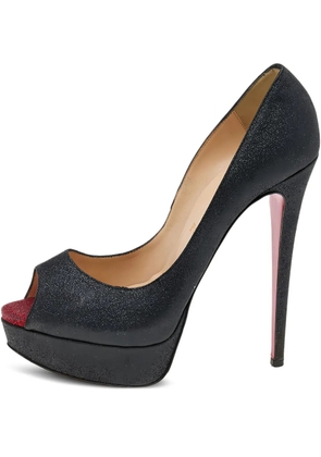Christian Louboutin Pre-Owned 145mm platform peep-toe pumps - Black