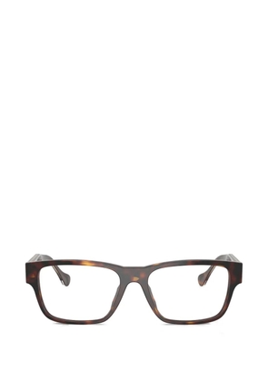 Versace Eyewear Medusa Greca rectangle-frame glasses - Brown