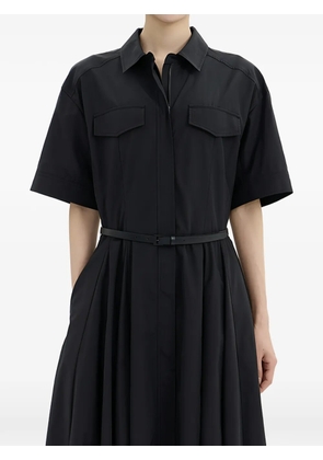 Juun.J pleated shirt dress - Black