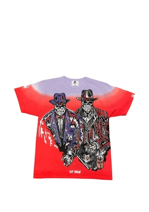 Warren Lotas Sit Down graphic-print T-shirt - Red