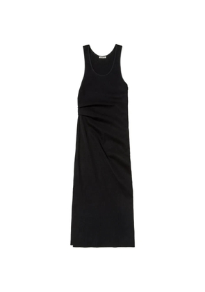 Auralee ruched knit dress - Black