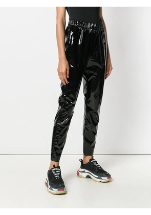 MSGM shiny-effect pants - Black