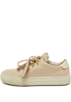 Tod's Vintage lace-up leather sneakers - Pink