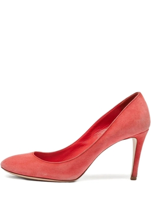 Miu Miu Pre-Owned 85mm suede pumps - Pink