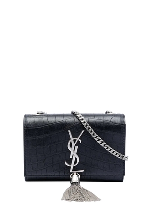 Saint Laurent Pre-Owned 2015 Small Embossed Kate Tassel crossbody bag - Black