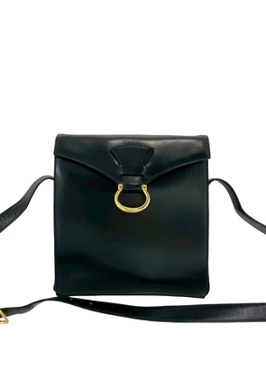 Celine Pre-Owned 2001 Leather Horseshoe crossbody bag - Black