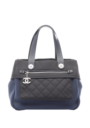 CHANEL Pre-Owned 2012-2013 CC Nylon Rue Cambon Shopping tote bag - Blue