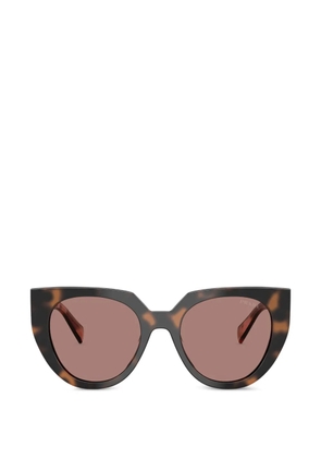 Prada Eyewear tortoiseshell-effect cat-eye sunglasses - Brown