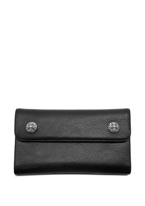 Chrome Hearts Cross Ball grained-leather wallet - Black