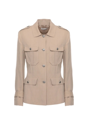 Antonelli multi-pocket fitted jacket - Neutrals