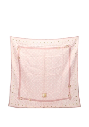 Louis Vuitton Pre-Owned 2010s Carré New Denim Monogram scarf - Pink