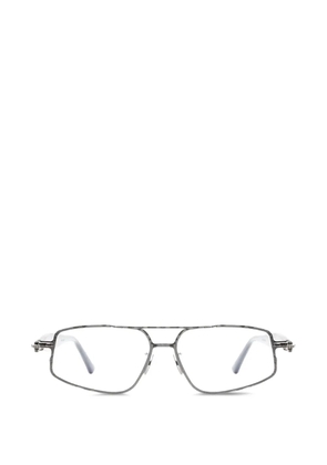 Kuboraum J73 geometric-frame glasses - Silver