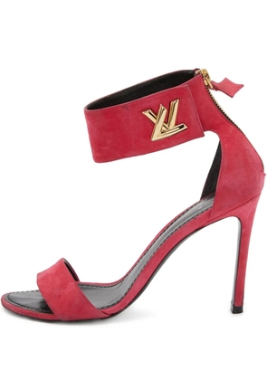 Louis Vuitton Pre-Owned 105mm Twist suede sandals - Pink