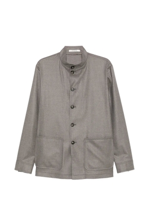 Tagliatore Klein button-up patch-pocket jacket - Grey