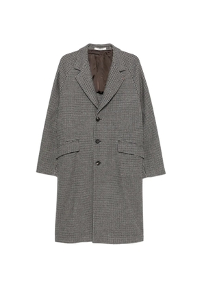 Tagliatore Sanford houndstooth-pattern single-breasted coat - Grey