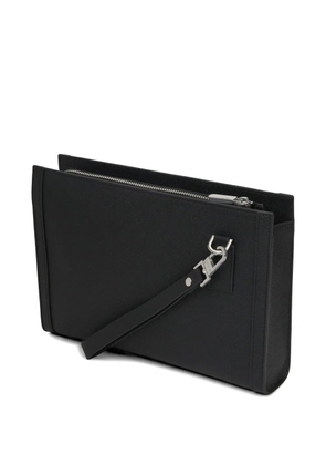 Karl Lagerfeld monogram-embossed clutch - Black