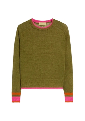 MOMONÌ Rio contrast-trim sweater - Green