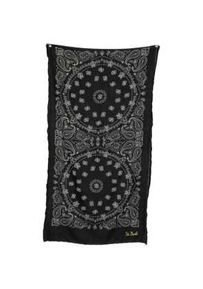 MC2 Saint Barth Foutas bandana-print beach towel - Black