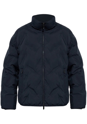 Emporio Armani high-neck puffer jacket - Blue