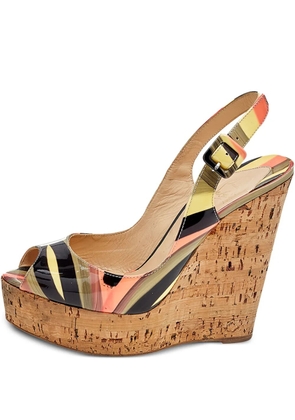 Christian Louboutin Pre-Owned 140mm Une Plume sandals - Black