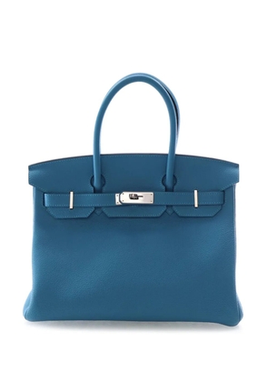 Hermès Pre-Owned 2014 Togo Birkin Retourne 30 handbag - Blue