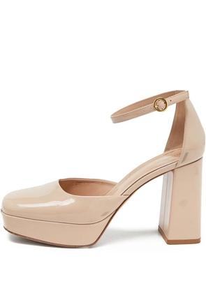Gianvito Rossi pre-owned 100mm leather pumps - Neutrals