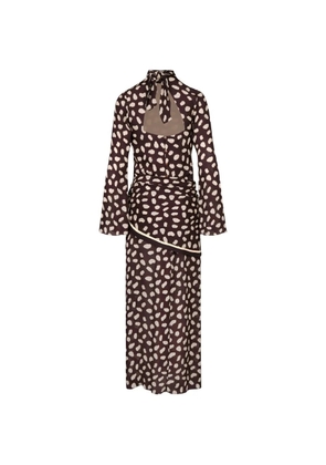 Johanna Ortiz Elegancia Gitana printed dress - Brown