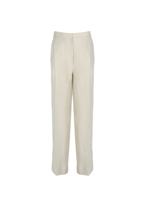 Lardini linen straight-leg trousers - Neutrals