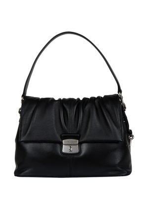 Marc Jacobs ruched leather shoulder bag - Black