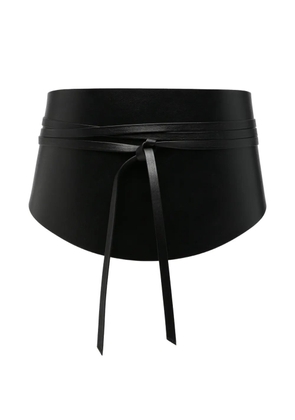Déhanche Undone leather corset belt - Black