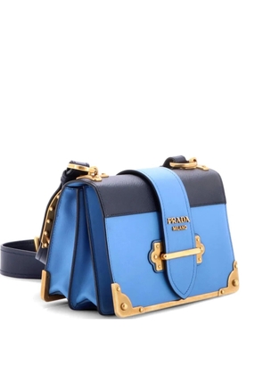Prada Pre-Owned Cahier Leather and Saffiano Leather Small crossbody bag - Blue