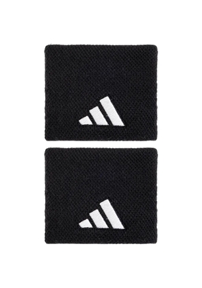 adidas logo-embroidered wristbands - Black