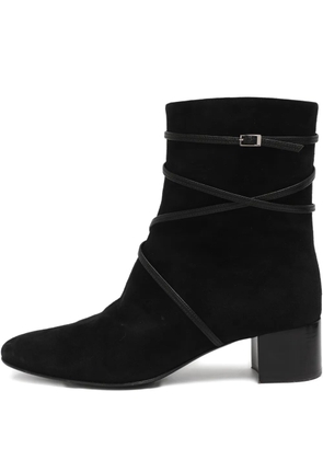 Giuseppe Zanotti prue strap suede boots - Black