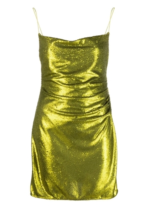 GAUGE81 sequinned draped minidress - Green