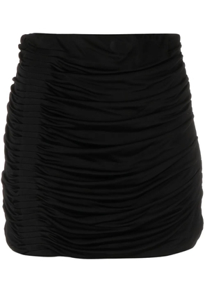 GAUGE81 ruched jersey miniskirt - Black